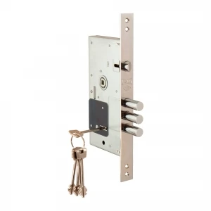 Замок врезной сувальдный с защёлкой 252/RL, 5 кл. (кл. 60 мм)