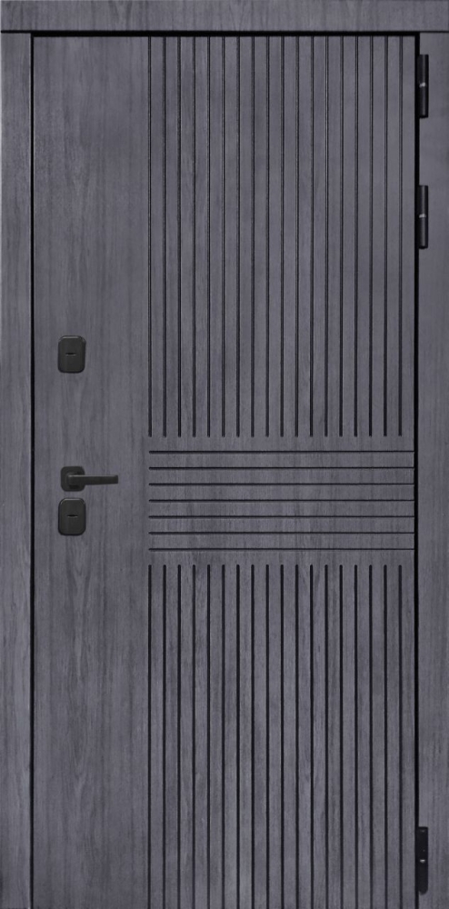 Входная дверь ДвериПРО Берген A-1 (16мм, белая эмаль) DPRO195901 внешняя сторона