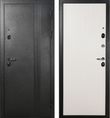 Дверь TD 9-1  Темно Сер.Антик- Белый