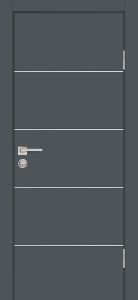 Межкомнатная дверь P-12 Графит матовый